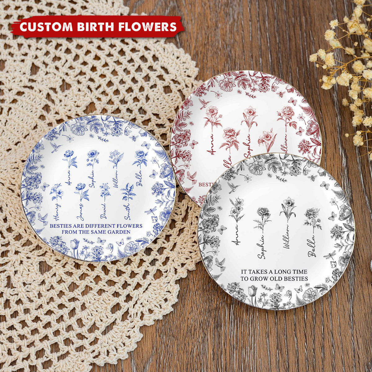 It Takes A Long Time To Grow An Old Friend - Personalized Jewelry Dish