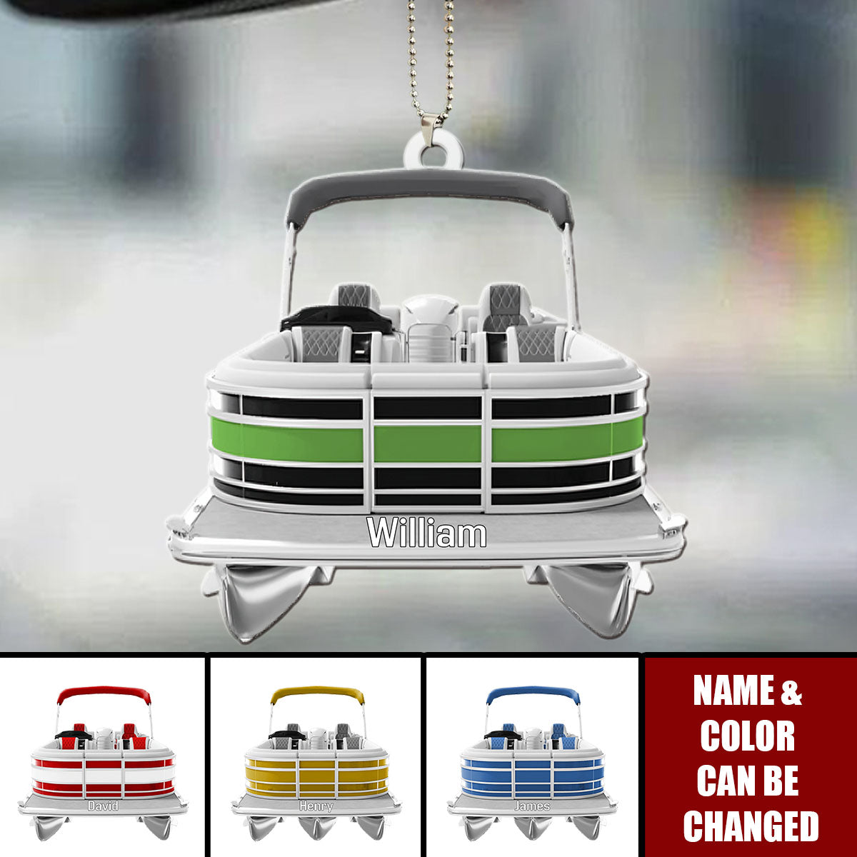 Personalized Gift For Pontoon Lover Acrylic Ornament