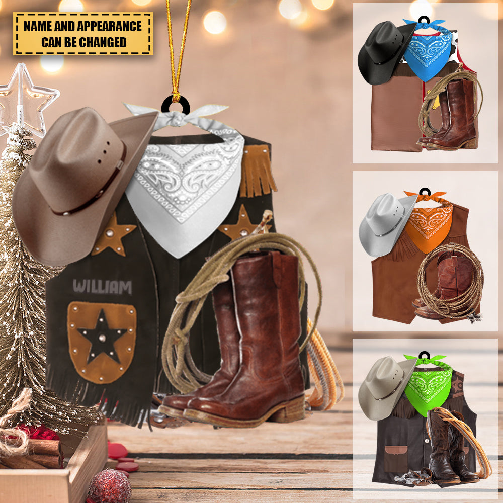Cowboy-Personalized Ornament -Gift For Cowboy- Christmas Gift