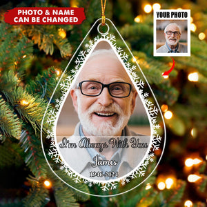 Custom Photo In Loving Memory - Personalized  Acrylic Ornament