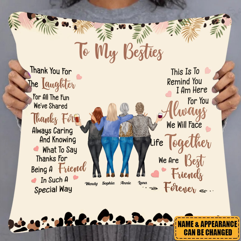 Thank You For The Laughter Friendship - Personalized Pillow