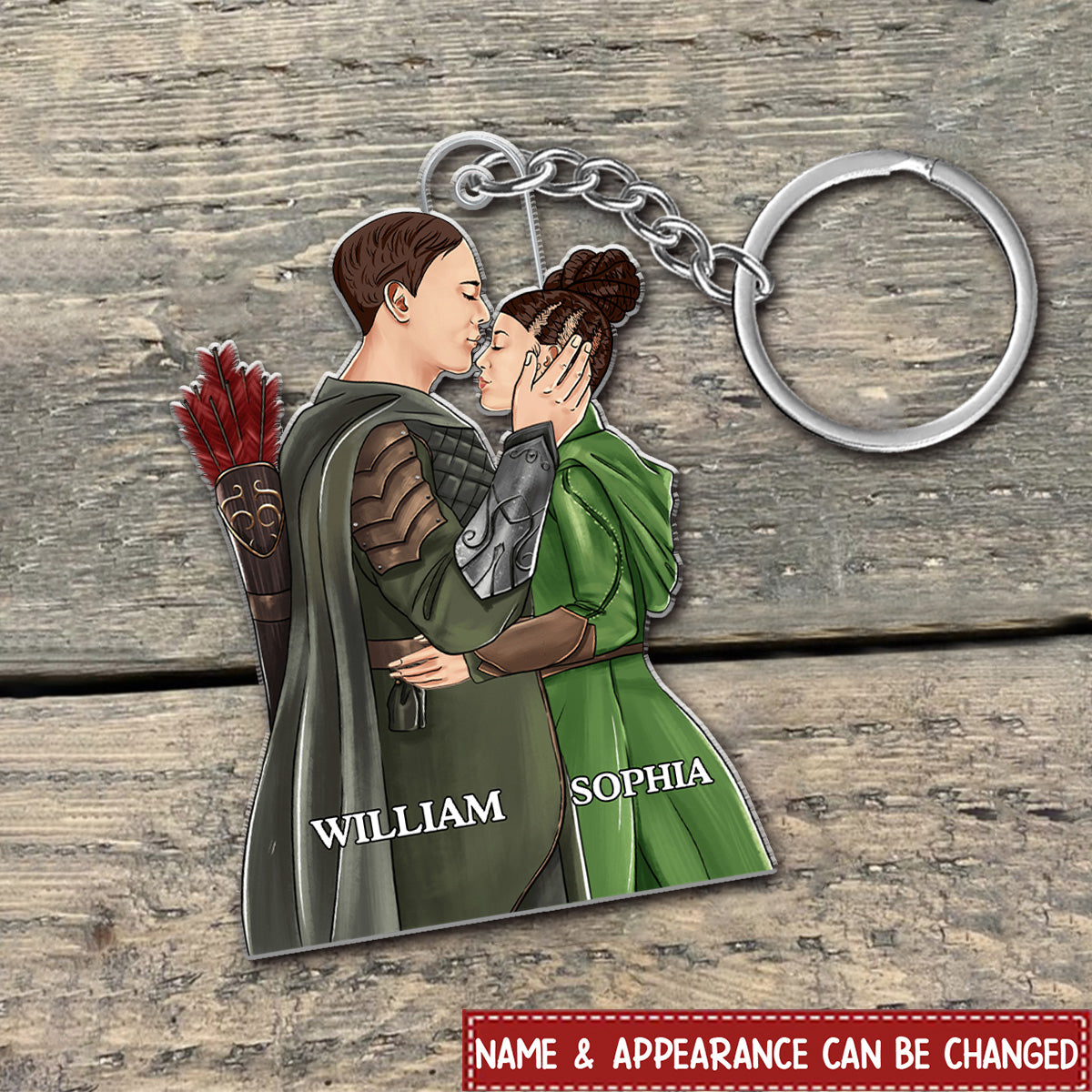Personalized Gifts For Couple Keychain Hugging Couple