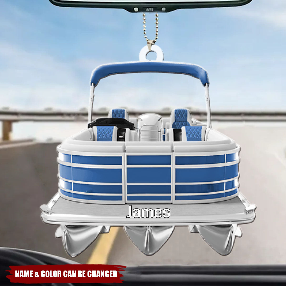 Personalized Gift For Pontoon Lover Acrylic Ornament