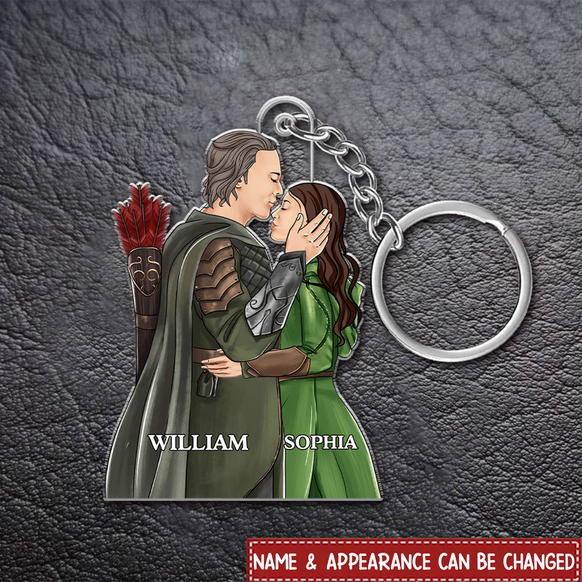 Personalized Gifts For Couple Keychain Hugging Couple