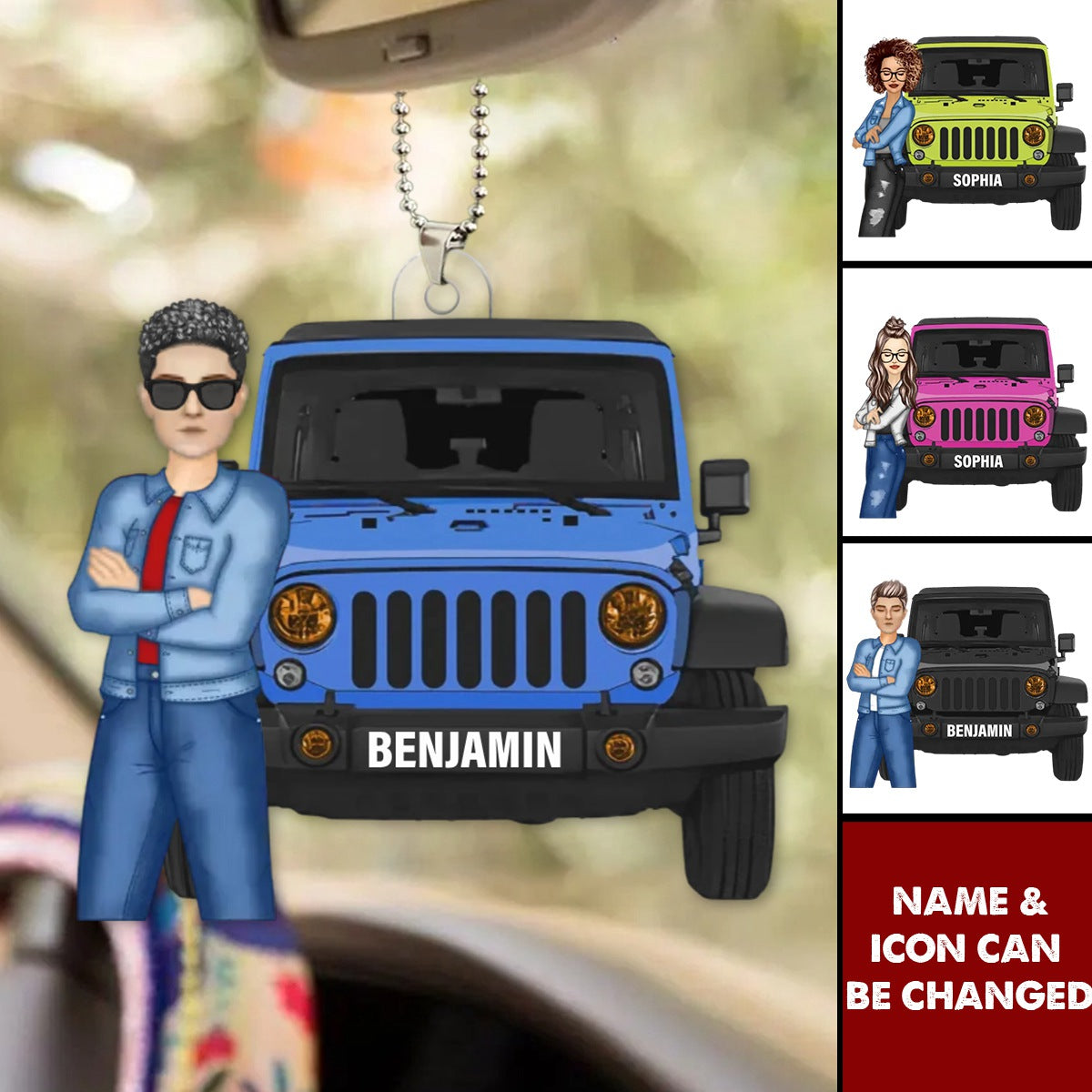 Ain't Nothing But A Off-Road Car Thang Personalized Acrylic Car Ornament