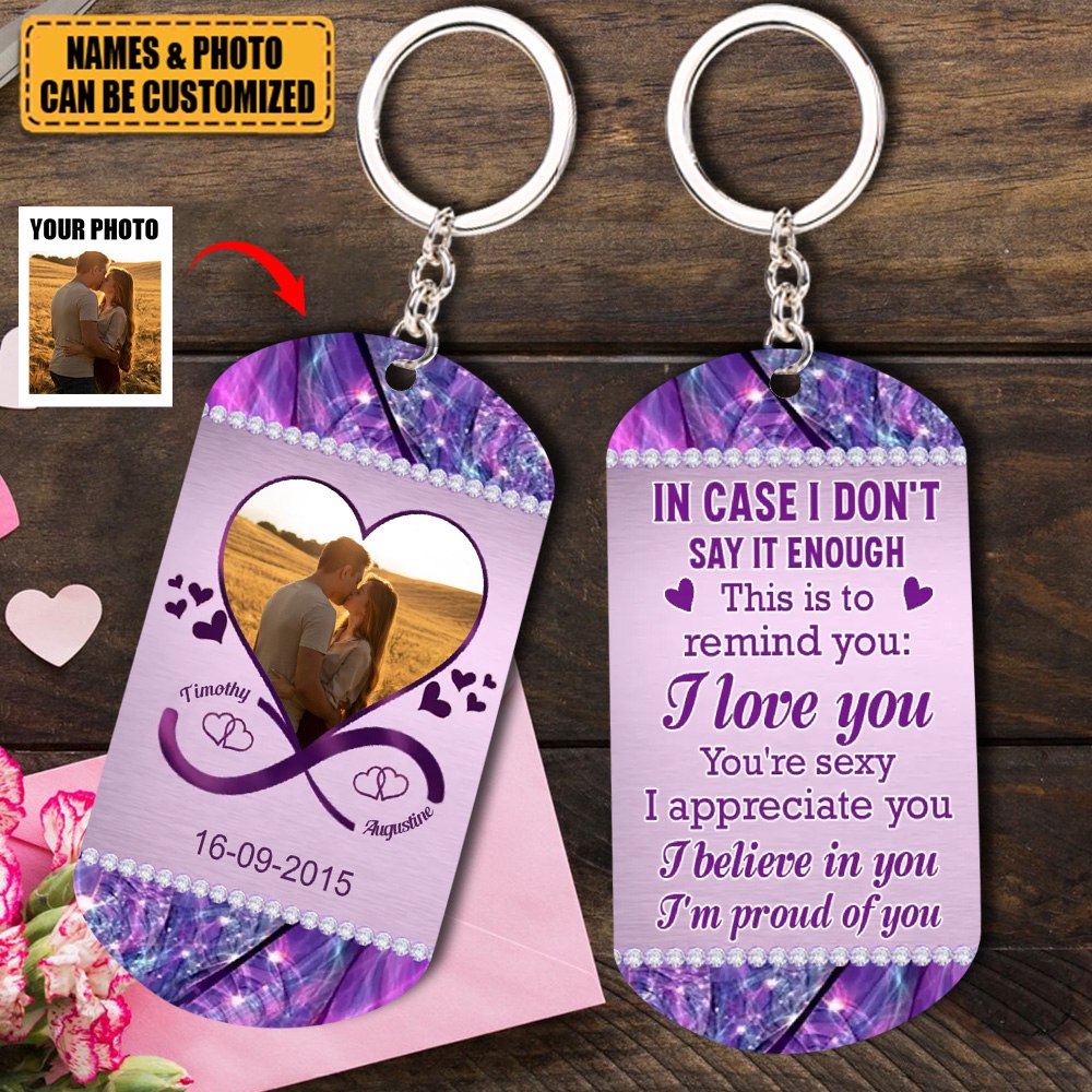 This Is To Remind You - Personalized Stainless Steel  Keychain, Valentine's Day Gift Idea For Couple