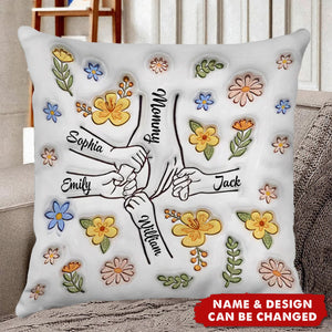 Mom Held Our Hands For Fleeting Moment - Personalized Pillow