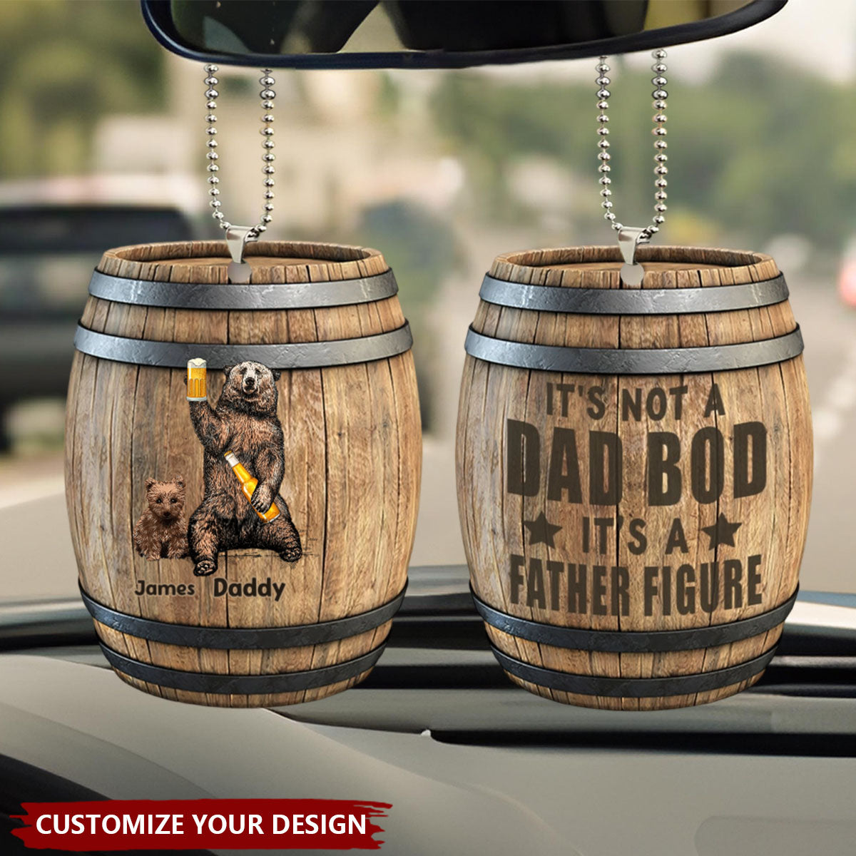 It's Not A Dad Bob - Personalized Acrylic Car Ornament