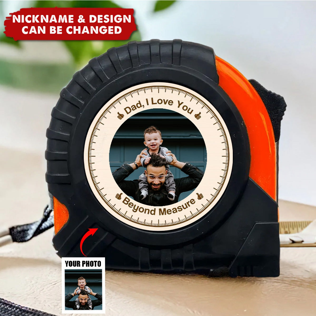 Dad I Love You - Personalized Custom Tape Measure - Father's Day Gift For Dad