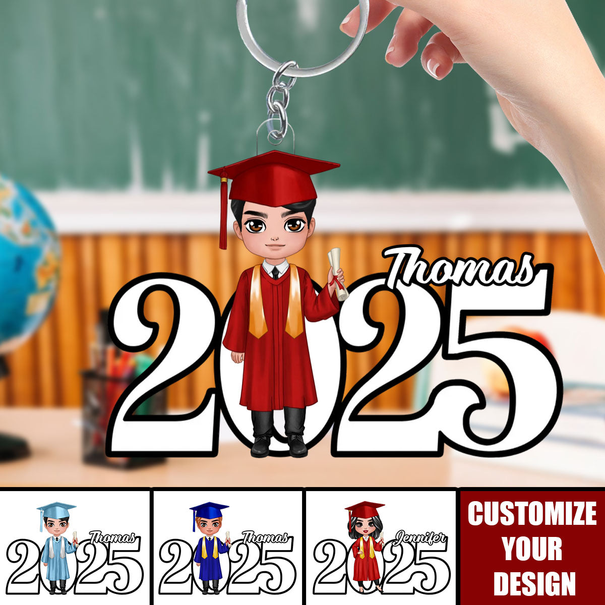 2025 Graduation Senior Personalized Acrylic Keychain