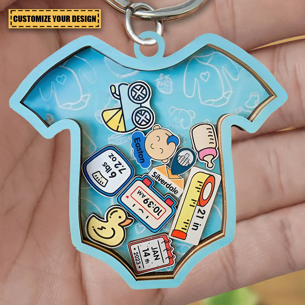 Record Baby's First Moment - Personalized Keychain