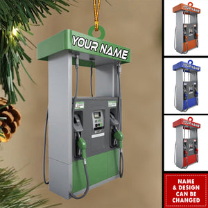 Gas Pump Christmas Ornament: Funny Fuel Station Decor