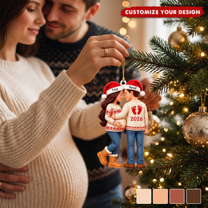 Christmas Gifts for Expectant Parents – Personalized Acrylic Ornament