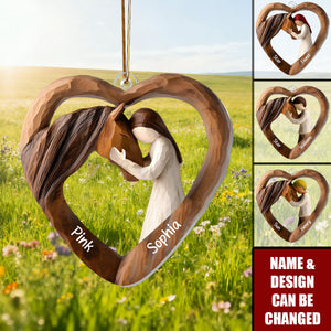 Equestrian Bond - Personalized 1-Layer Acrylic Ornament