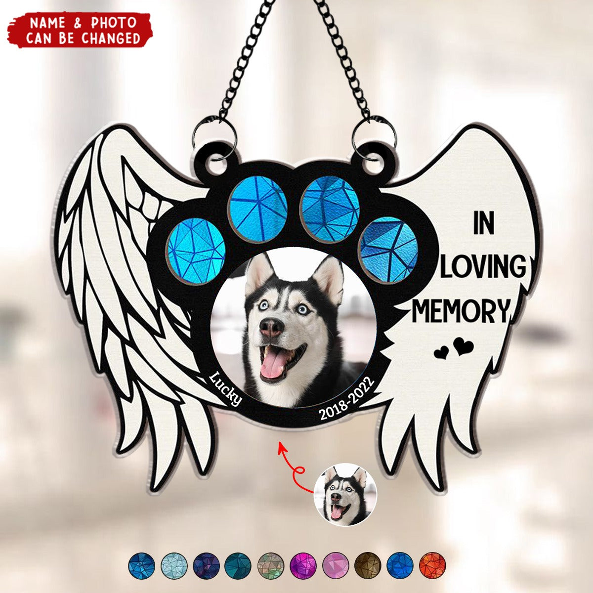 Custom Photo The Moment Your Heart Stopped Memorial - Personalized Window Hanging Suncatcher Ornament