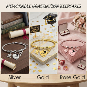 Personalized Custom Graduation Bracelet, Class of 2026