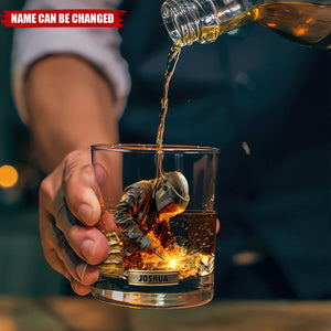 Strong Welder - Personalized Whiskey Glass