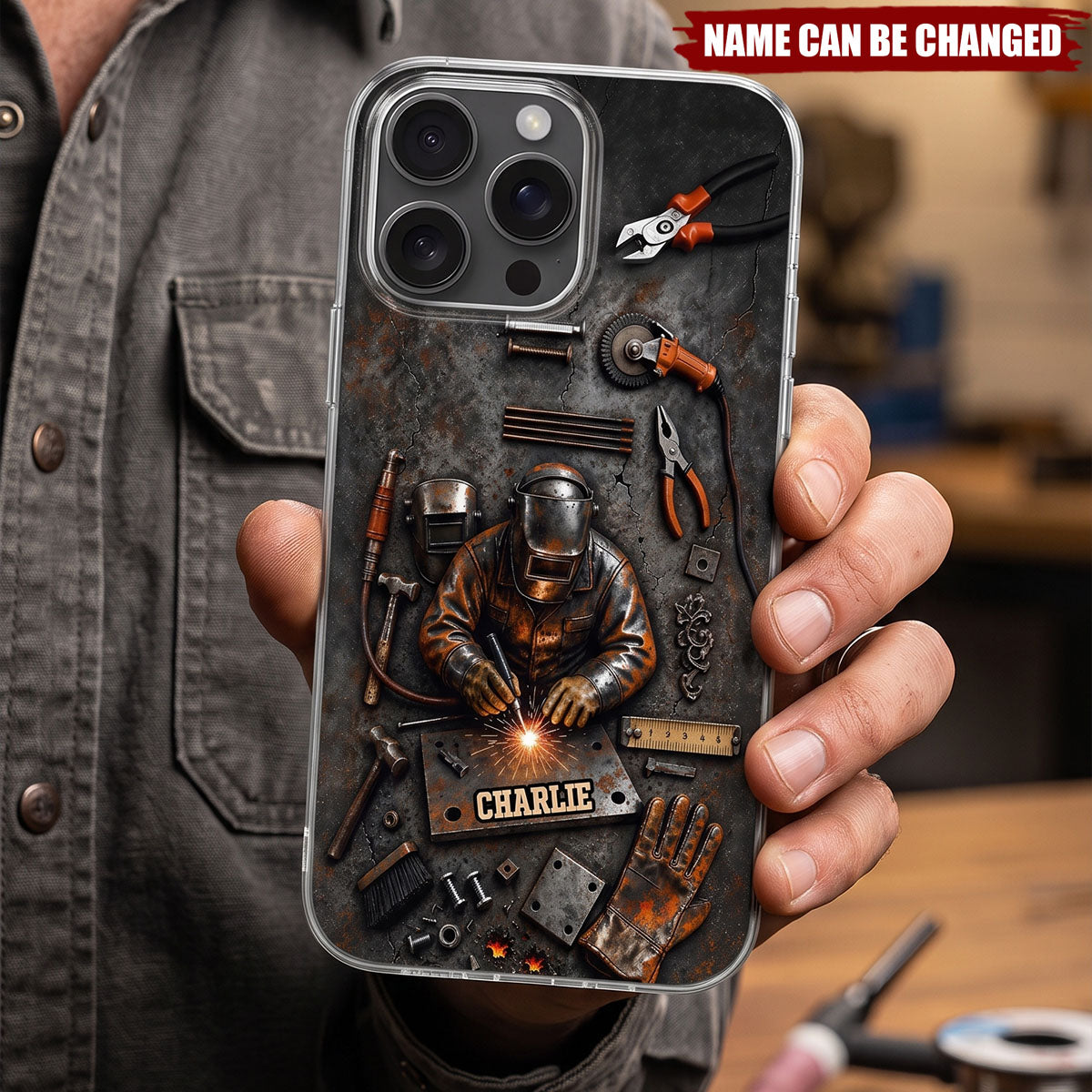 Skilled Hands Welder, Personalized Phone Case, Gift For Welders