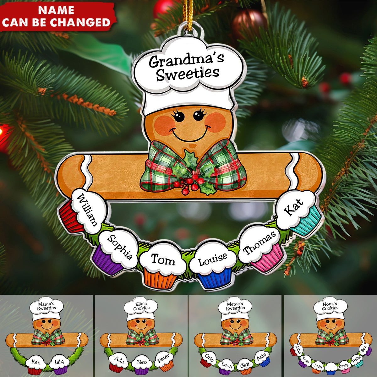 Gingerbread Baker - Personalized Acrylic Ornament