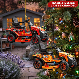 Lawn Mowers - Personalized Acrylic Ornament