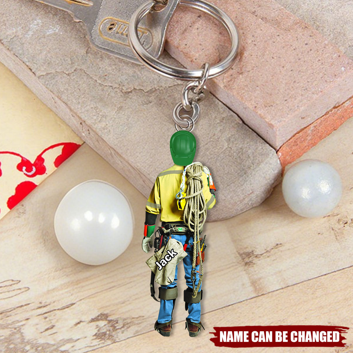 Lineman Acrylic Keychain - Personalized Gifts For Lineman