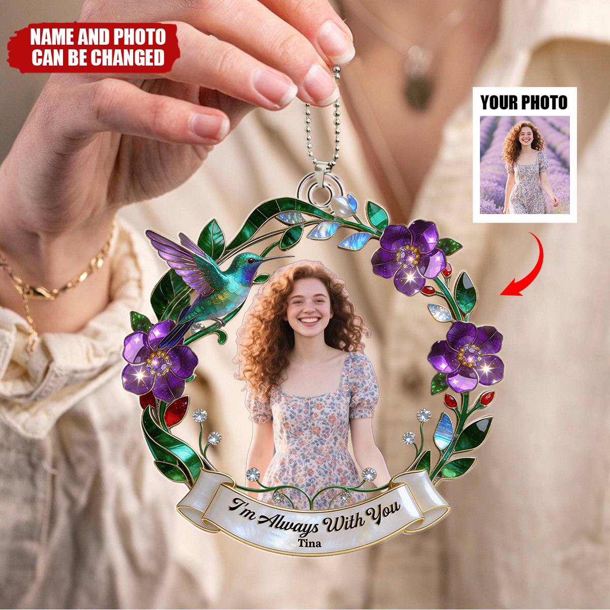 I'm Always With You - Personalized Car Acrylic Hanging Ornament