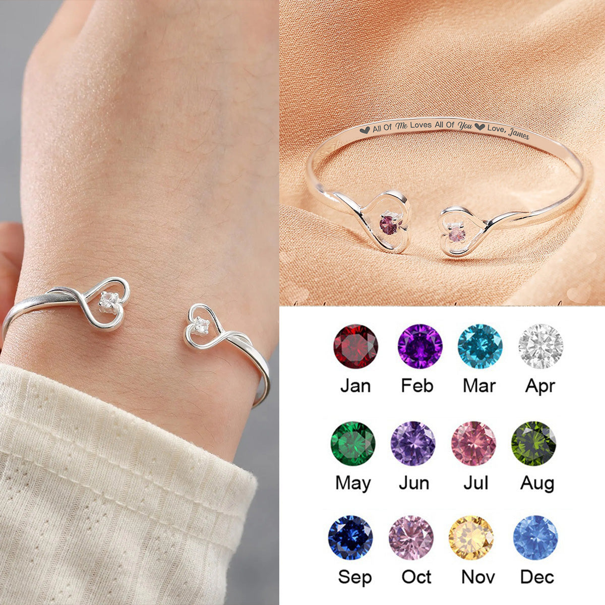 You Hold A Piece Of My Heart - Personalized Heart Bracelet