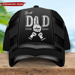 Best Dad Ever Fist Bump Personalized Classic Cap