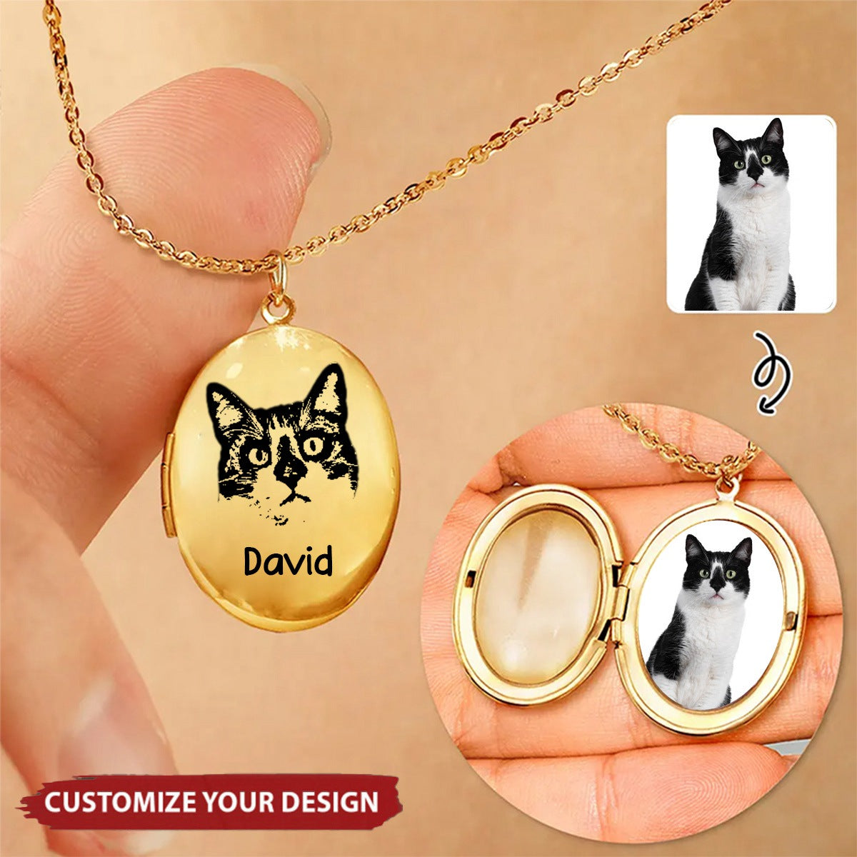 Custom Photo You're Always On My Mind - Memorial Personalized Necklace