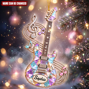 Born to Play Guitar – Personalized Acrylic Custom Shape Ornament