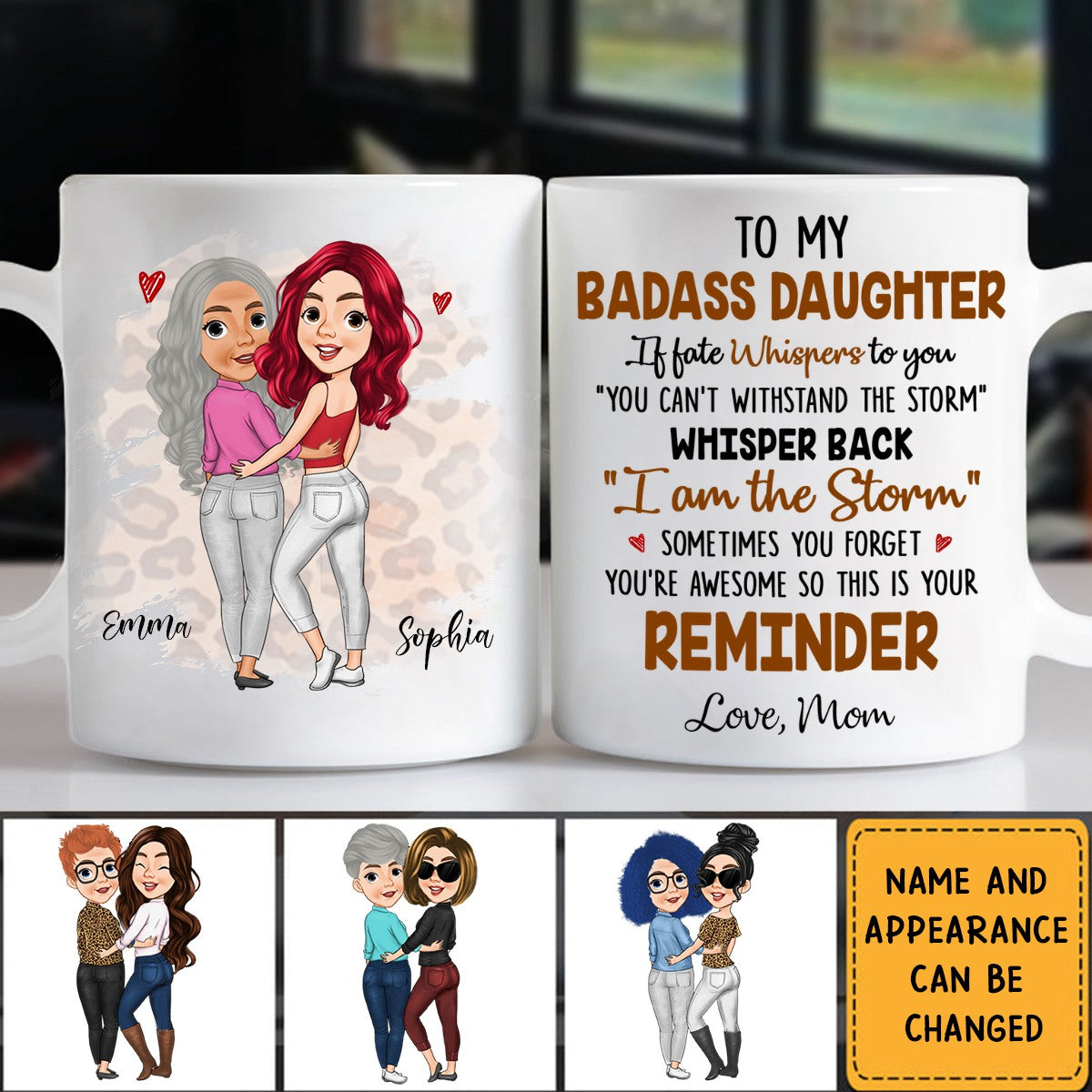 Gift For Mom and Daughter Personalized Mug