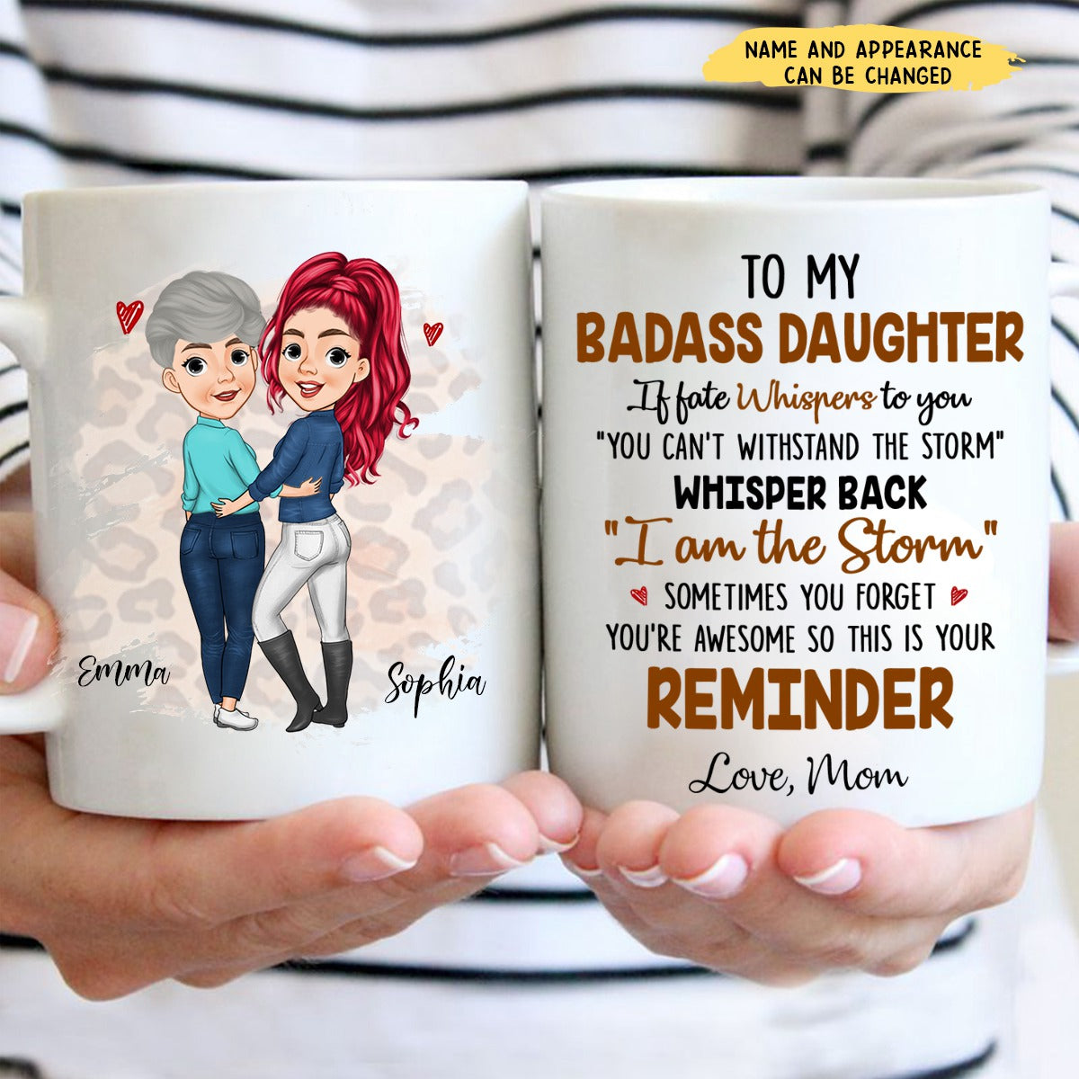 Gift For Mom and Daughter Personalized Mug