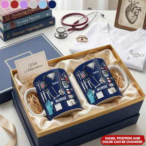 Celebrate Our Everyday Heroes, Nurse - Personalized Coffee Mug, Gift For Nurses And Healthcare Workers