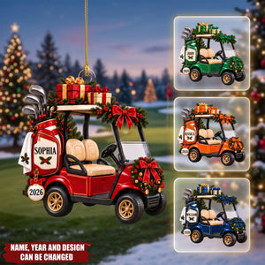 Golf Cart – Personalized Acrylic Custom Shape Ornament