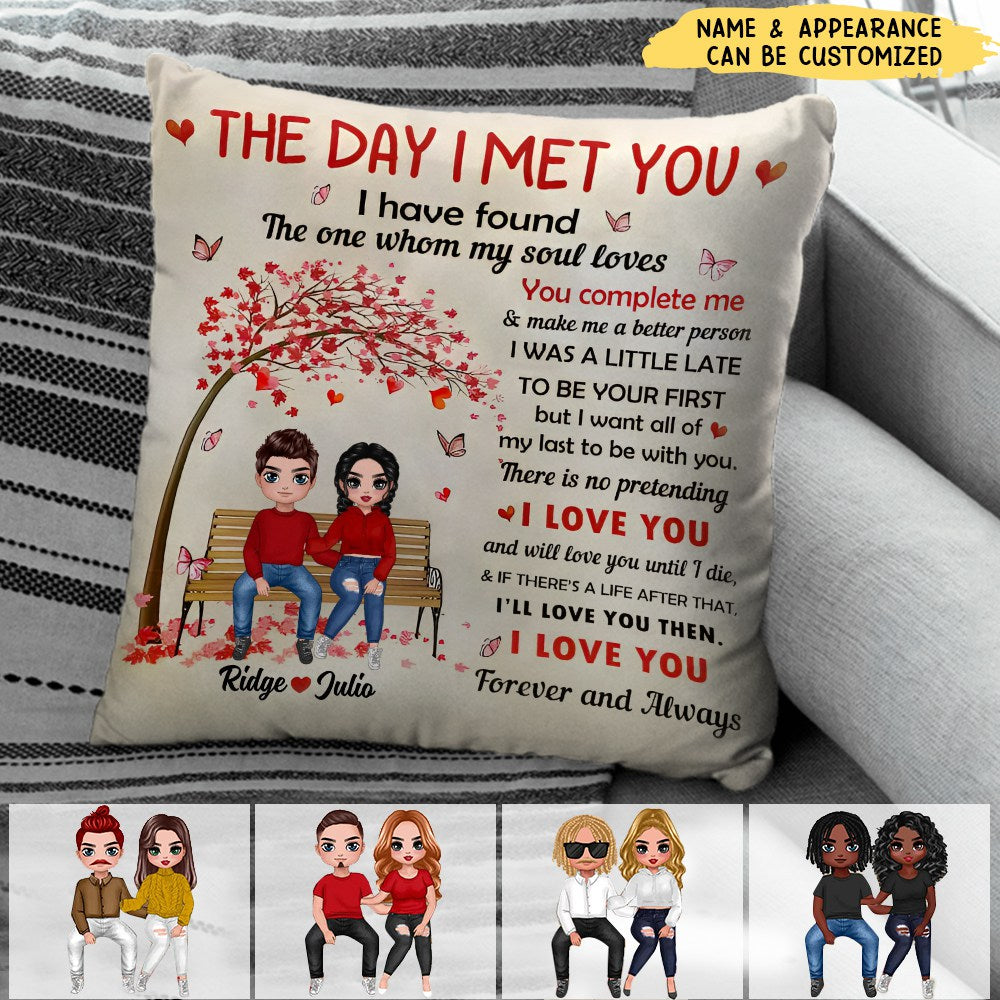 My Soul Loves - Couple Personalized Pillow - Gift For Couple Anniversary