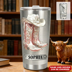 Western Spirit - Personalized Cowgirl Tumbler