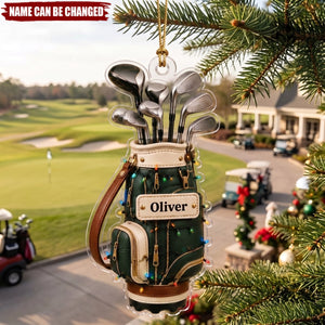 Golf Bag – Personalized Acrylic Custom Shape Ornament