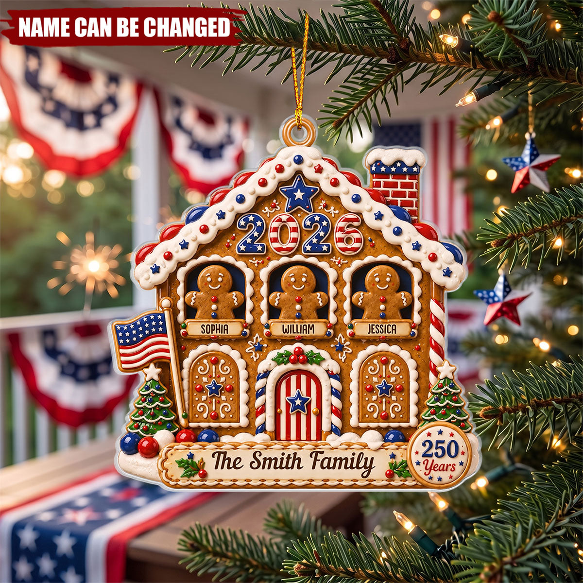 Sweet Memories Built Together - Personalized Acrylic Custom Shape Ornament