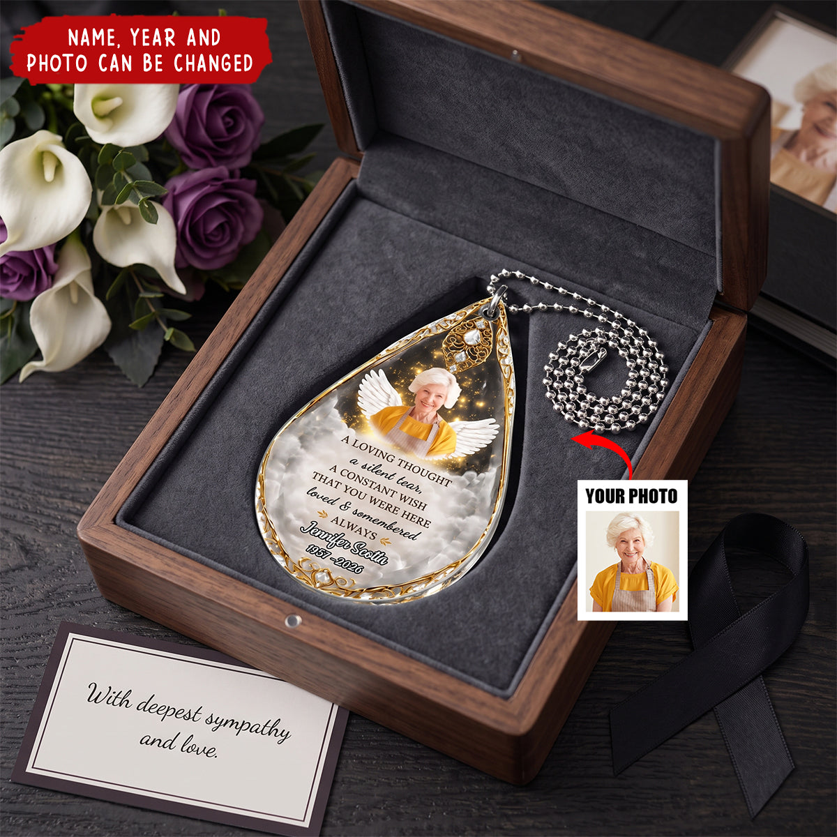 A Constant Wish That You Were Here - Personalized Acrylic Car Ornament