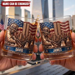 25 Years We Will Never Forget - Personalized Custom Whiskey Glass