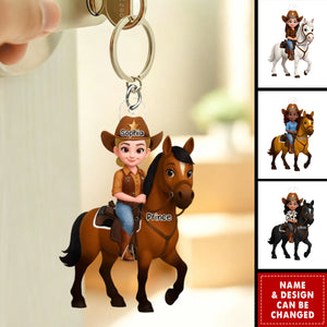 Every Horse Deserved To Be Loved By A Girl - Personalized Acrylic Keychain