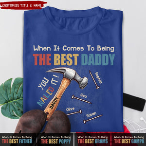 You Nailed It Personalized T-Shirt, Gift For Dad Grandpa