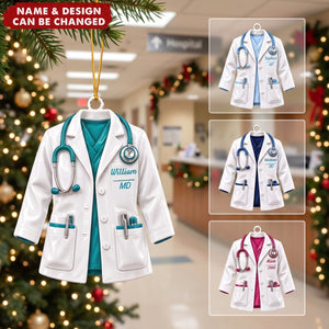 Heroes in White Coats – Personalized Acrylic Custom Shape Ornament