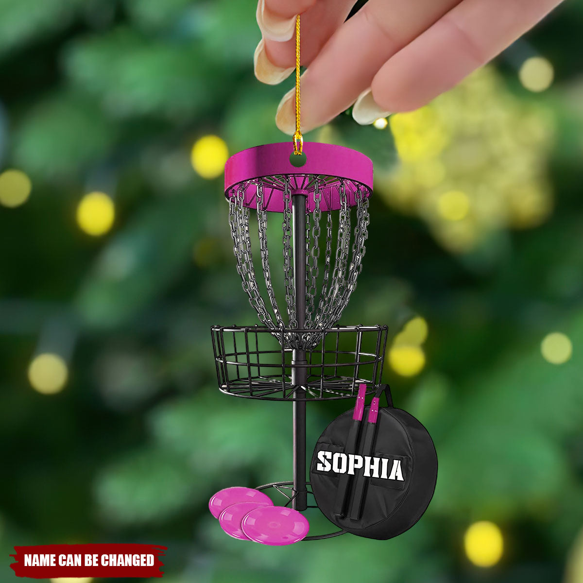 Personalized Photo Disc Golf Ornament - Gift For Disc Golf Lover