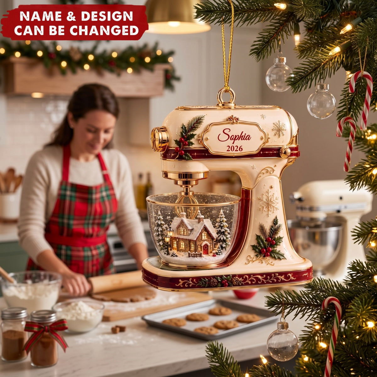 Kitchen Mixer – Personalized Acrylic Custom Shape Ornament, Gift For Baking Lover
