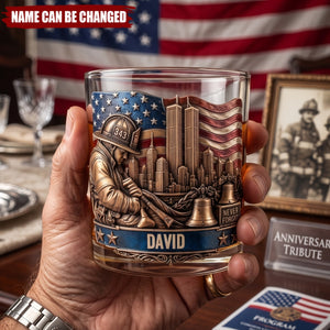 25 Years We Will Never Forget - Personalized Custom Whiskey Glass