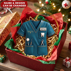 Tooth Hero – Personalized Acrylic Custom Shape Ornament, Gift for Dentist