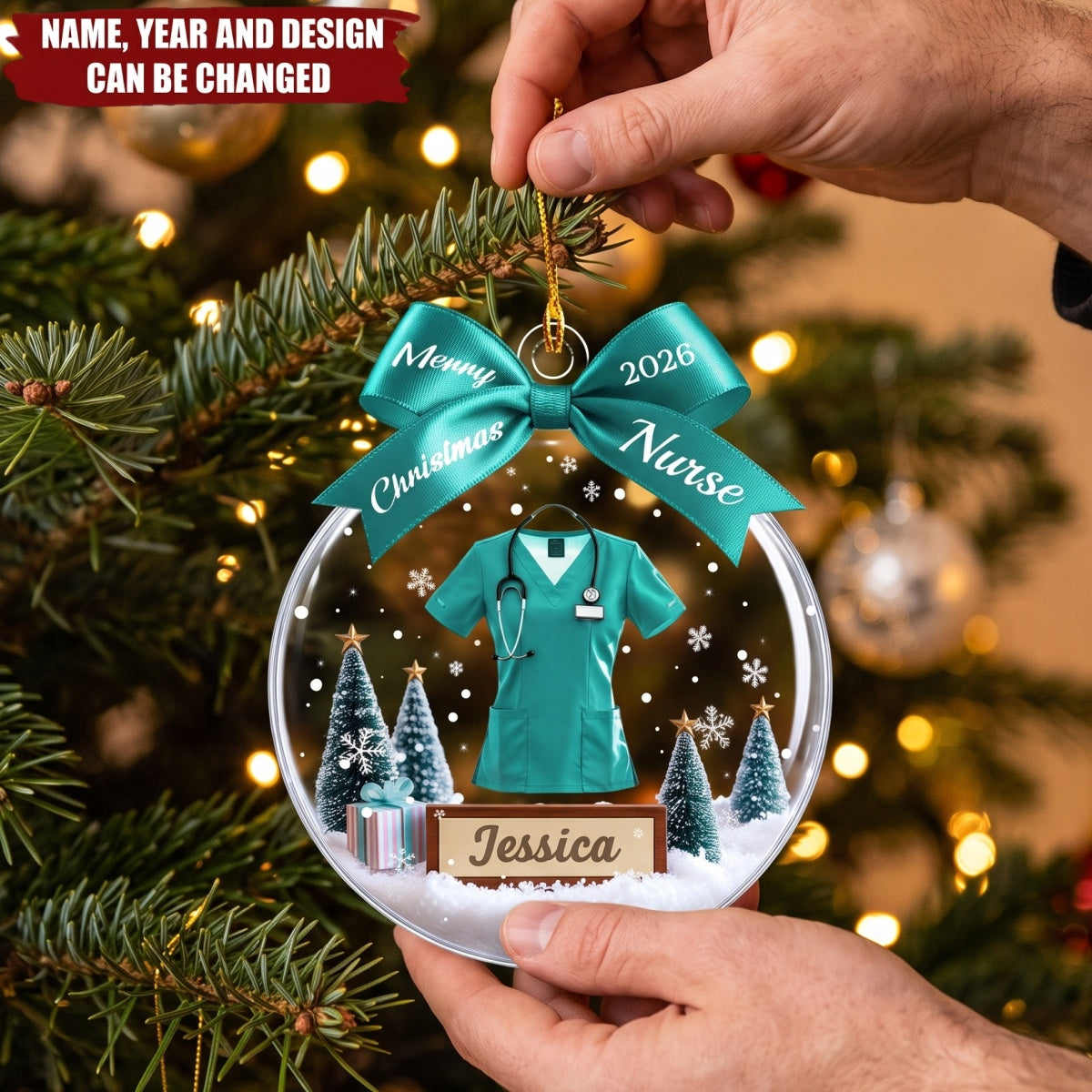 Medical Healthcare Worker - Personalized Acrylic Custom Shape Ornament