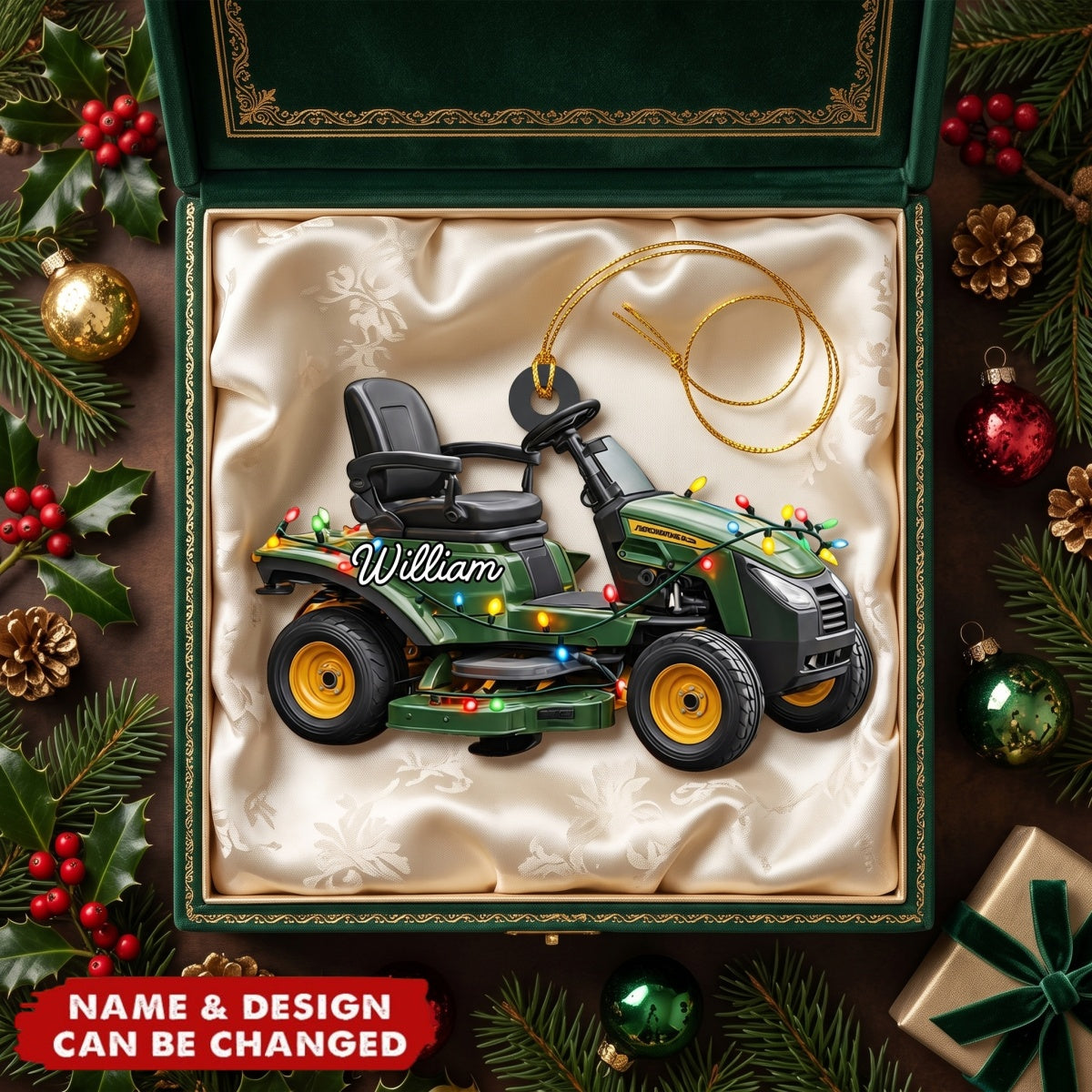 Lawn Mowers - Personalized Acrylic Ornament