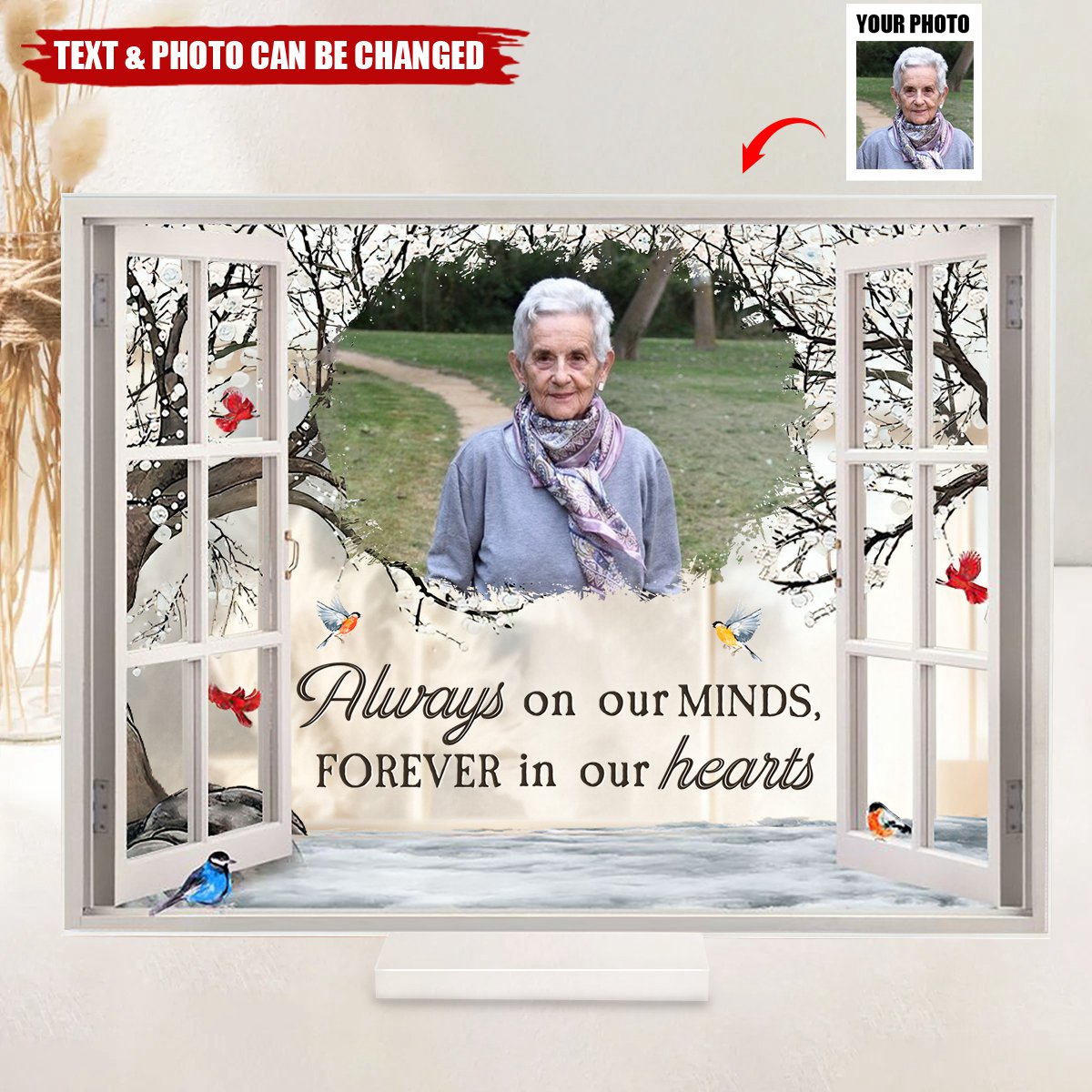 I'm Always With You Memorial - Personalized Photo Acrylic Plaque